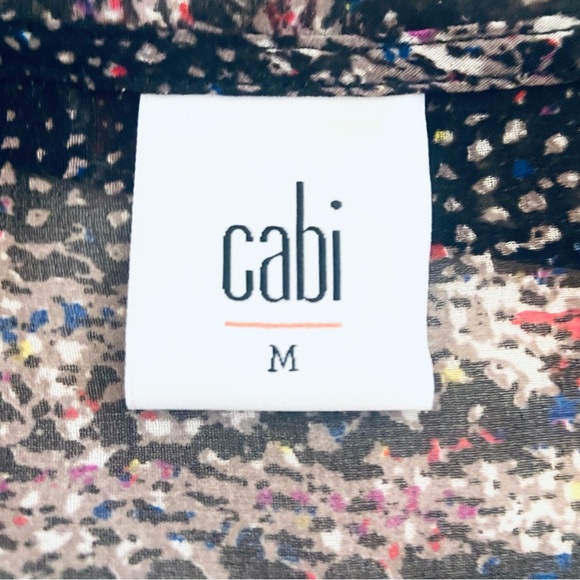 Cabi Paris Sheer Long Sleeve Blouse Top Button-Up Style #3249 Womens Sz M - Picture 6 of 9
